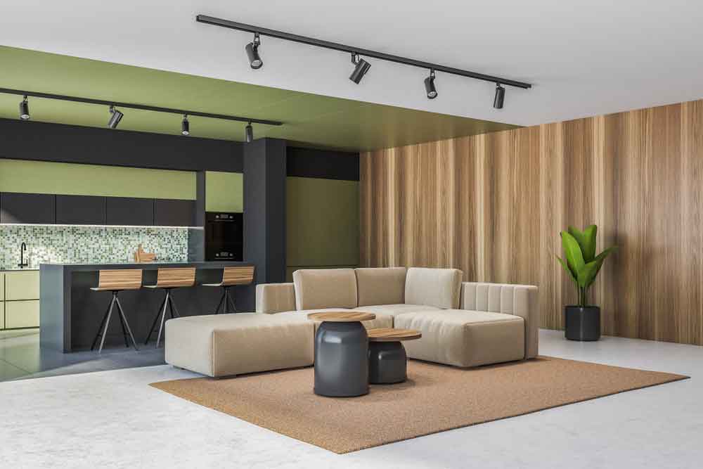 Sarokkanapé, mint térelválasztó